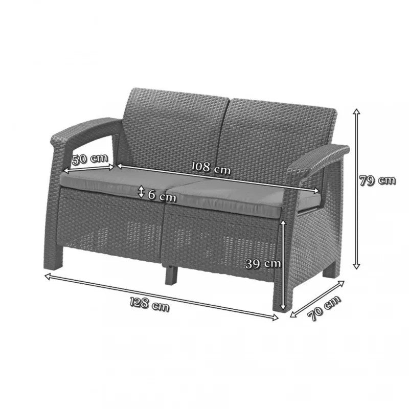 Záhradná súprava Corfu set II Sekundárny obrázok