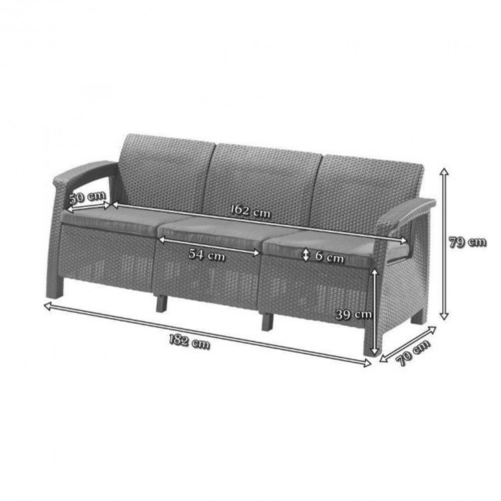 Sedacia súprava Corfu love seat max Sekundárny obrázok