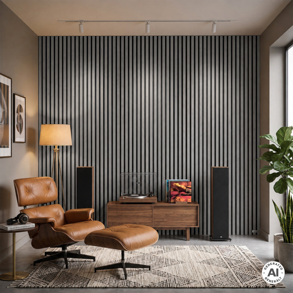 Akustický stenový panel so sivým efektom 260 × 60 × 1,8 cm Sekundárny obrázok