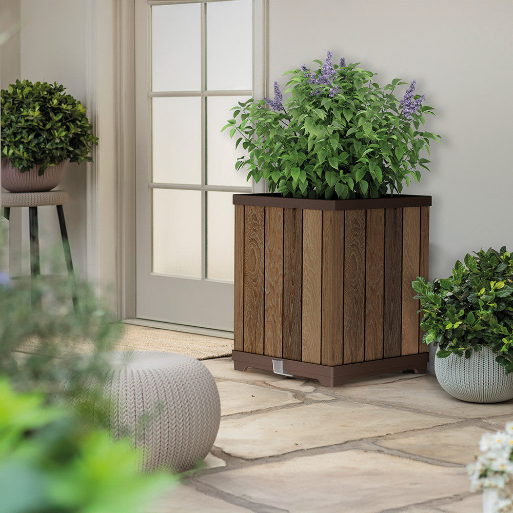 Obdĺžnikový vyvýšený plastový kvetinový box Deco 74 L Sekundárny obrázok