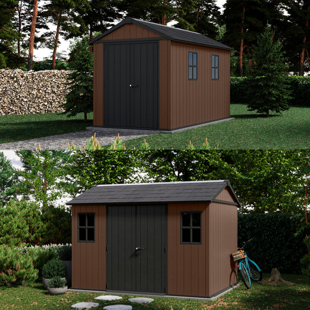 Newton Plus 11 x 7,5 plastový záhradný domček hneďý Sekundárny obrázok