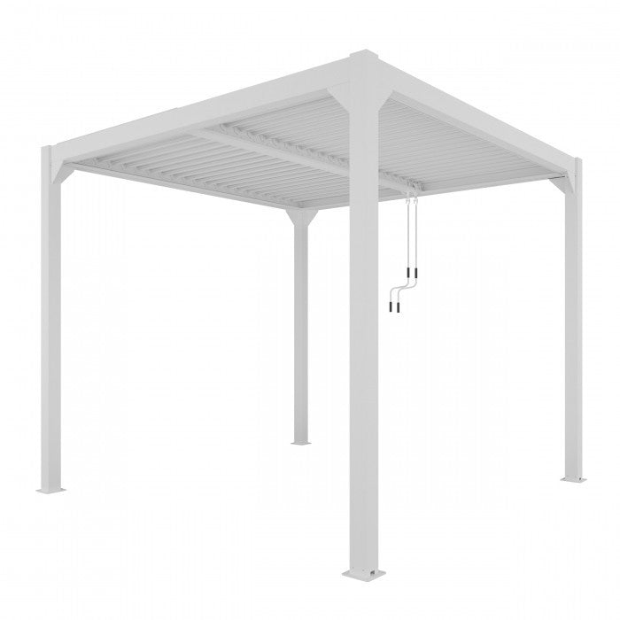 Kerti pavilon, fehér alumínium pergola LED világítással - Homelux, 5905610251192 Hlavný obrázok