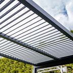 Kerti pergola állítható tetőlamellái alulnézetből - Homelux, 5905610251277