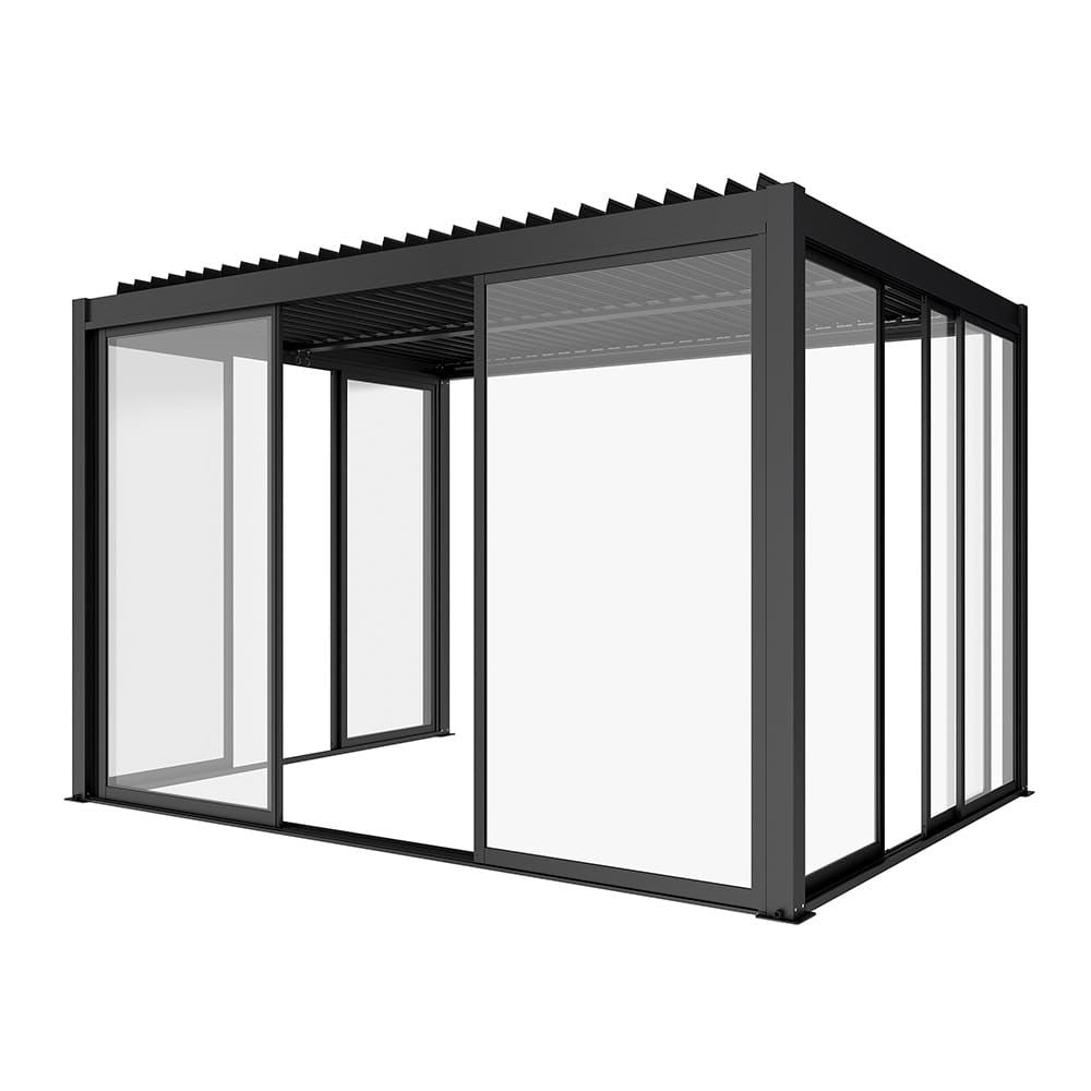 Pergola üveg tolóajtó perspektivikus nézetben - Homelux, 5905610251550