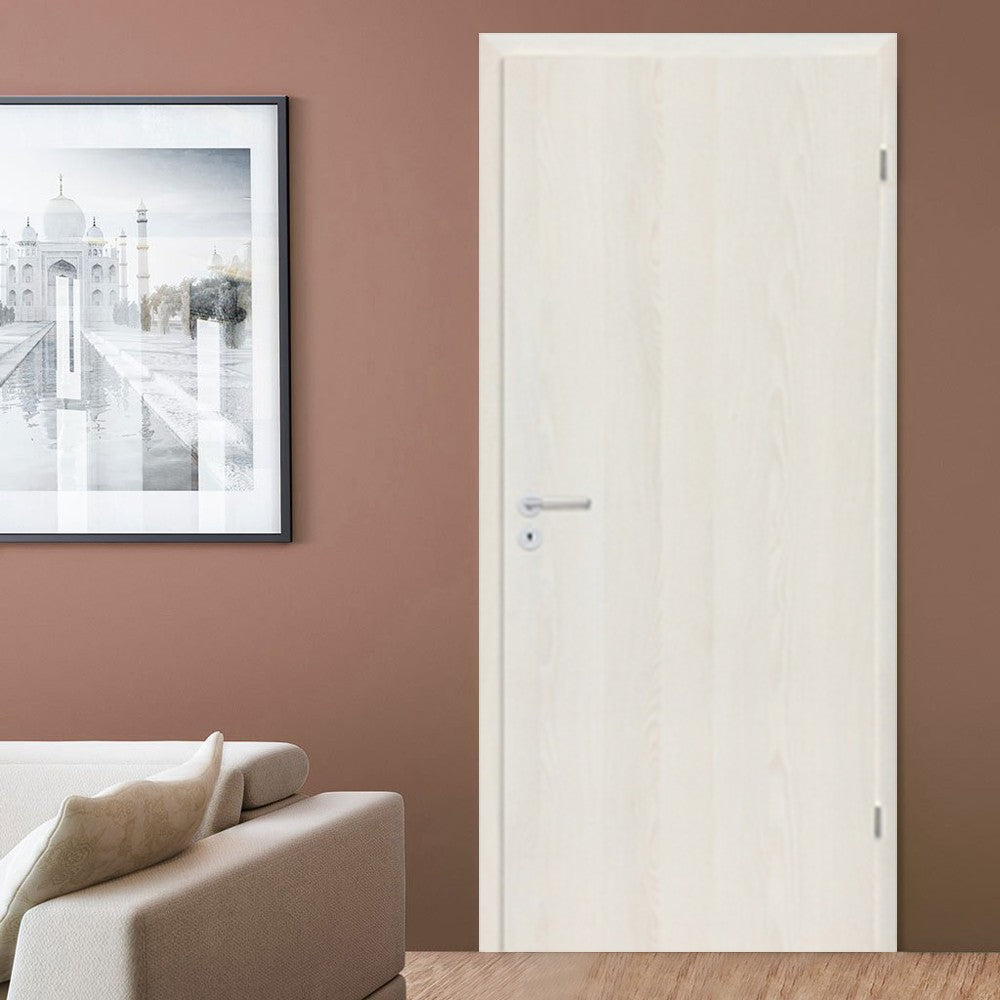 Decor dverné krídlo 3D Biely jaseň 90 pravý BB zámok chrómový záves Sekundárny obrázok
