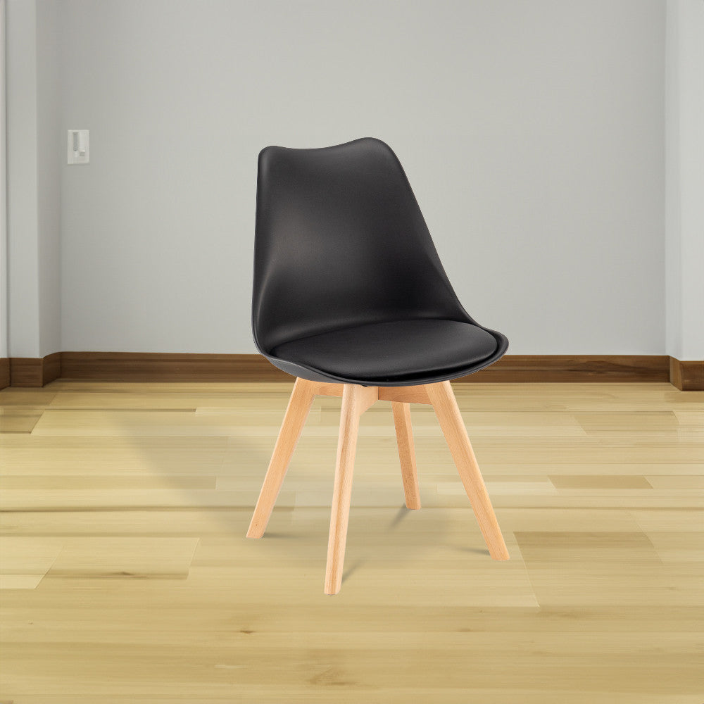 Jedálenská stolička Silla v čiernej farbe Sekundárny obrázok