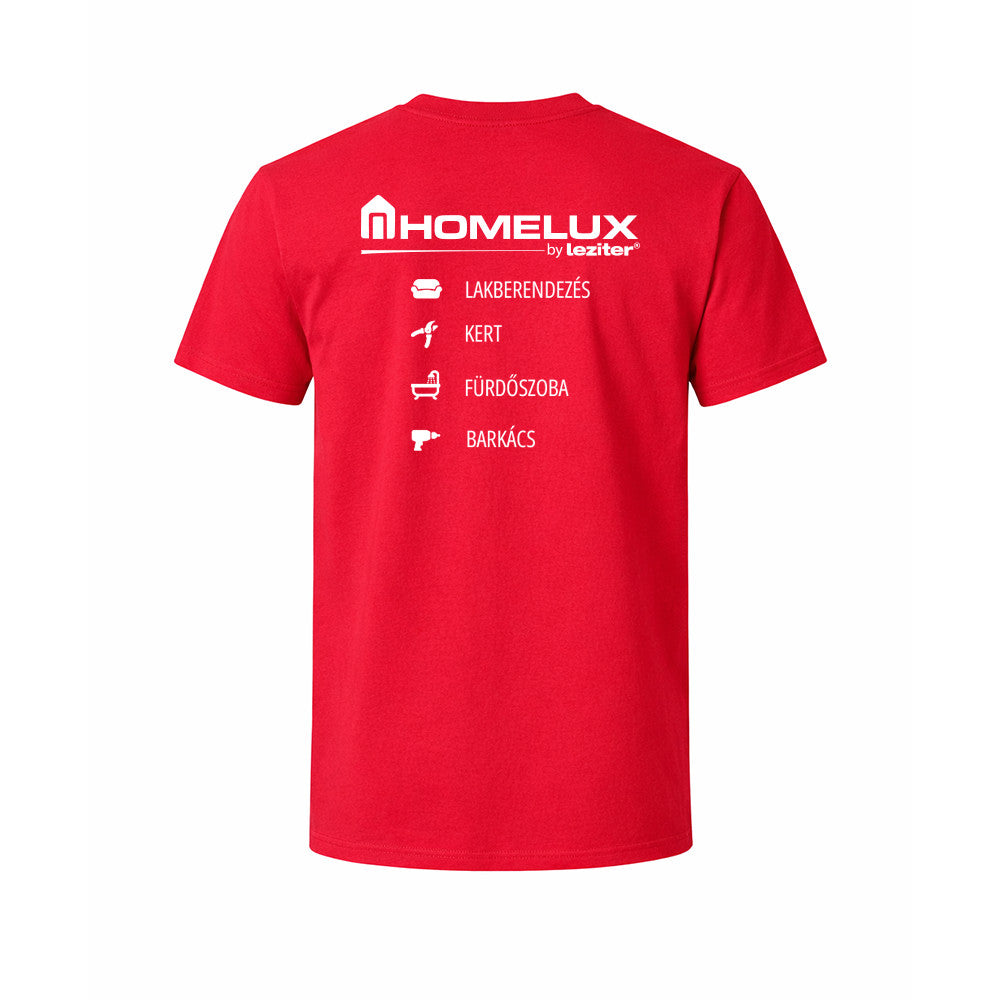 Bavlnené tričko Homelux Softstyle, červené, veľkosť 2XL Sekundárny obrázok