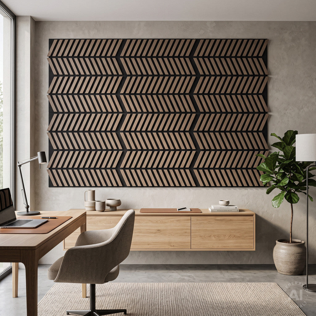 Akusztikus falpanel Deco XII olajos tölgy 60x60x1,8 cm Másodlagos kép