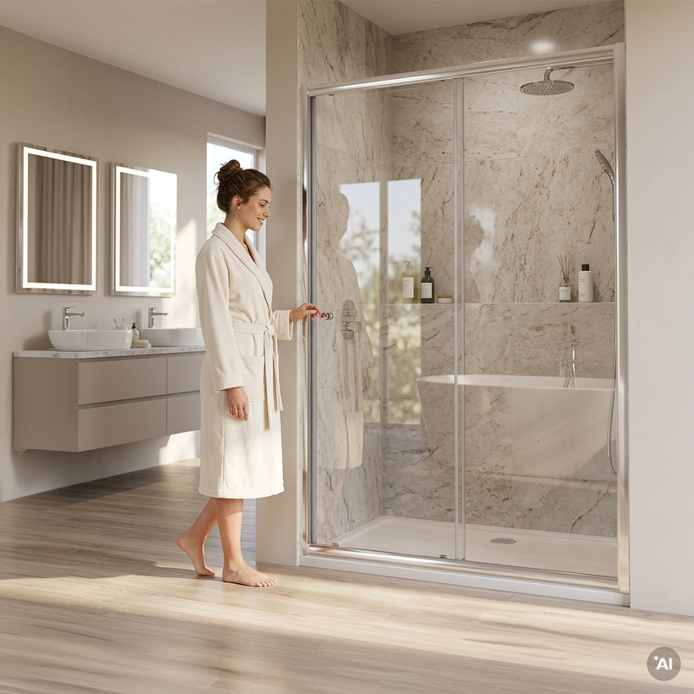 Dvojité rolovacie sprchové dvere Elte 120x195 cm Sekundárny obrázok