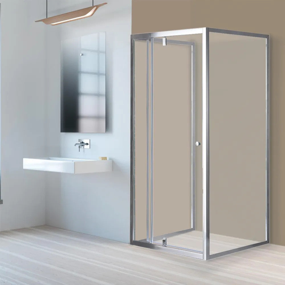 Nástenný asymetrický sprchový kút Flexi 80x90 cm bez sprchovej vaničky Sekundárny obrázok