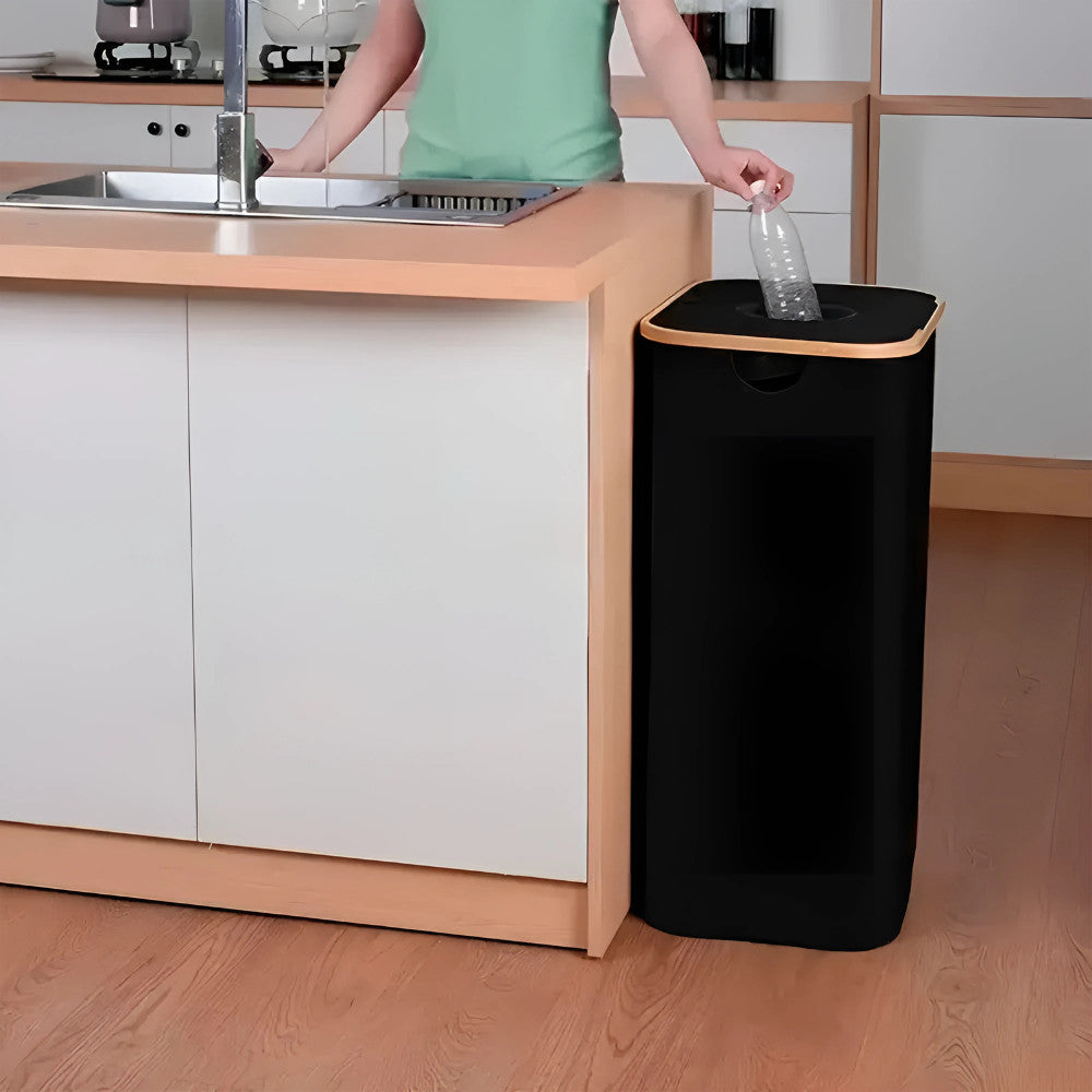 Selektívny zberač fliaš 100 l čierny Sekundárny obrázok