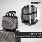 2 részes bőröndszett neszesszer hátoldali rögzítőpánttal a bőrönd húzószárán - Homelux, LTRPBS-V-OG