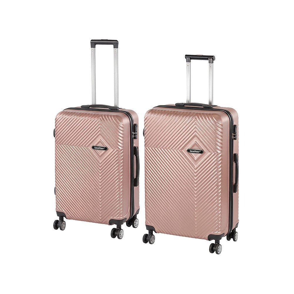 2 részes bőröndszett, modern rosegold színű közepes és nagy keményfedeles bőrönd - Homelux, LTRPBS-XI-RG Hlavný obrázok