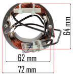 Kert Outlet állórész méretábra 62, 64 és 72 mm-es méretekkel - Homelux, PM-GGE-2000M-SN