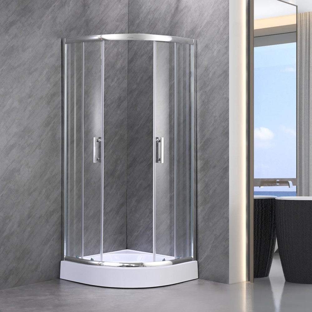 Spirit Clear 80 x 80 cm oblúková sprchová kabína so sprchovou vaničkou Sekundárny obrázok