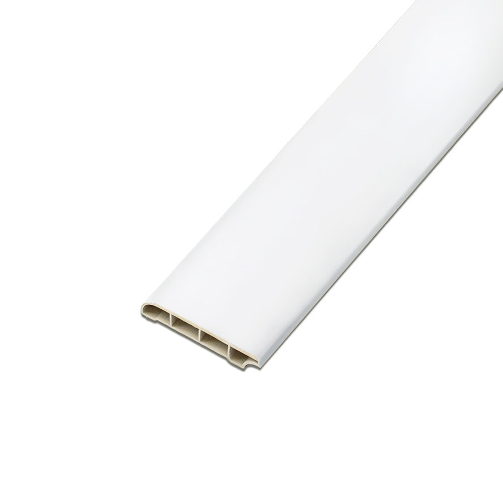 Vinylové podlahové obruby SPC Snehovo biele 2400x60x12 mm Sekundárny obrázok