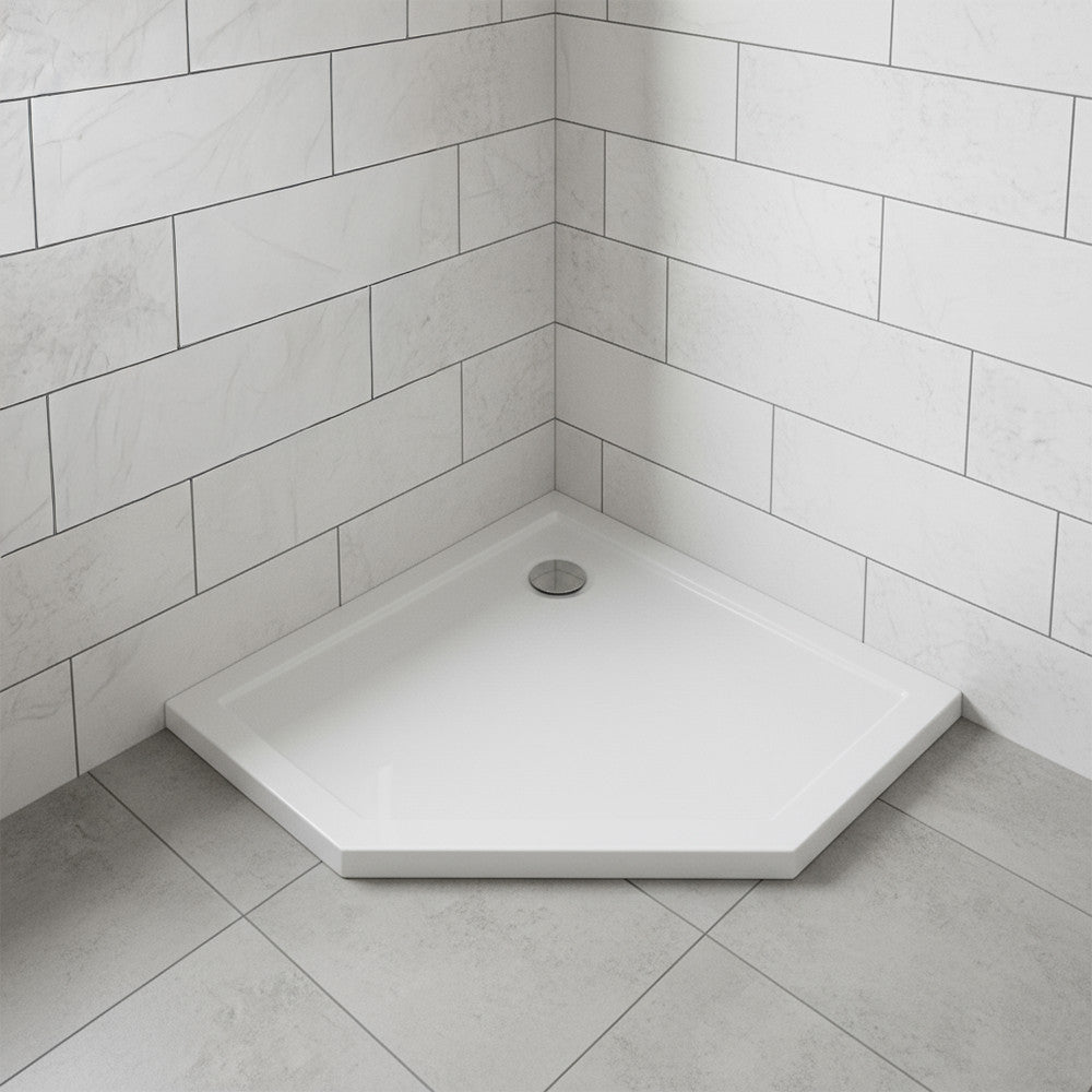 Modena Slim – päťuholníková nízka akrylová sprchová vanička 90 × 90 cm Sekundárny obrázok
